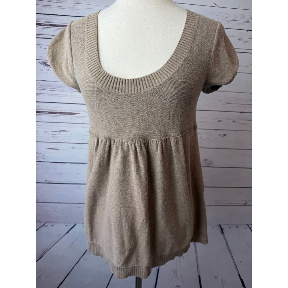 Old Navy Smocked Sweater Fairy Grunge Top Cottagecore Coquette‎ Medium babydoll